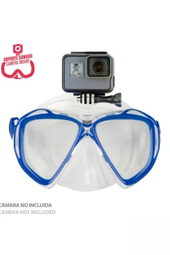 Aqua Sport Set Óculos De Mergulho E Tubo Adulto C/suporte Para Câmera