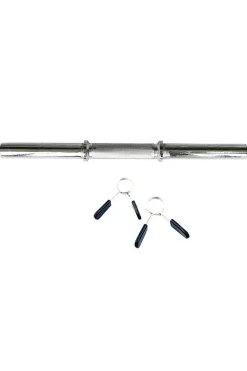 Ozio Fitness Barra De Haltere 45 CM 30 MM De Diâmetro Com 2 Travas Musculação Fitness