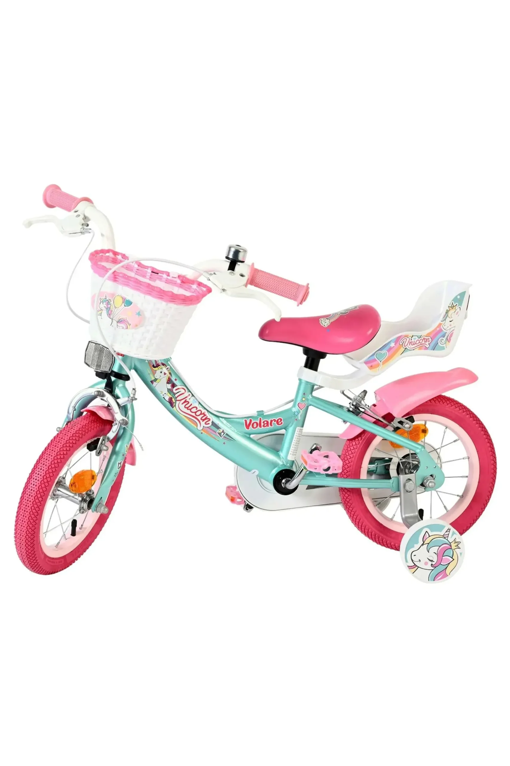 Volare Bicicleta Criança 12 Polegadas Unicorn 3 Anos