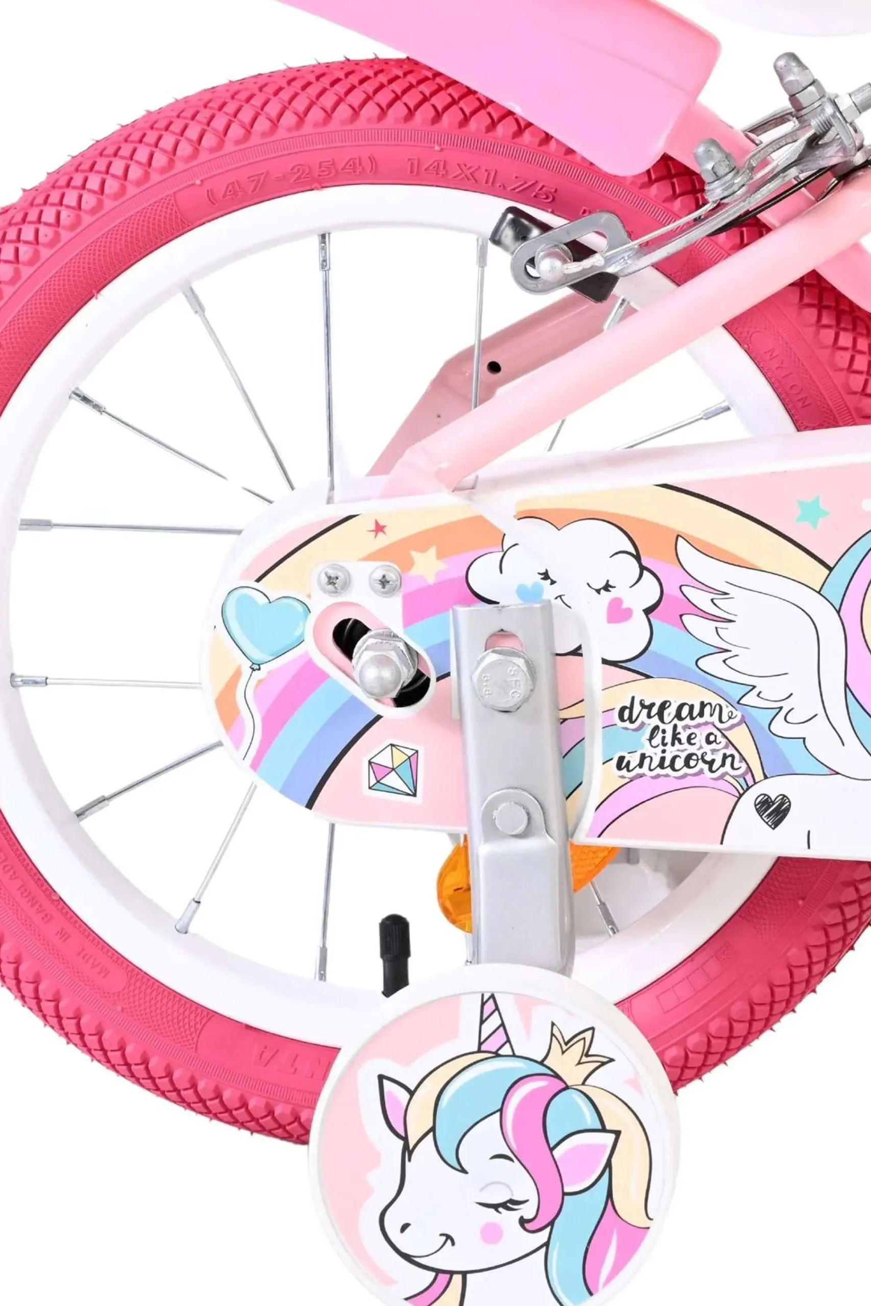Volare Bicicleta Criança 14 Polegadas Unicorn 4-6 Anos