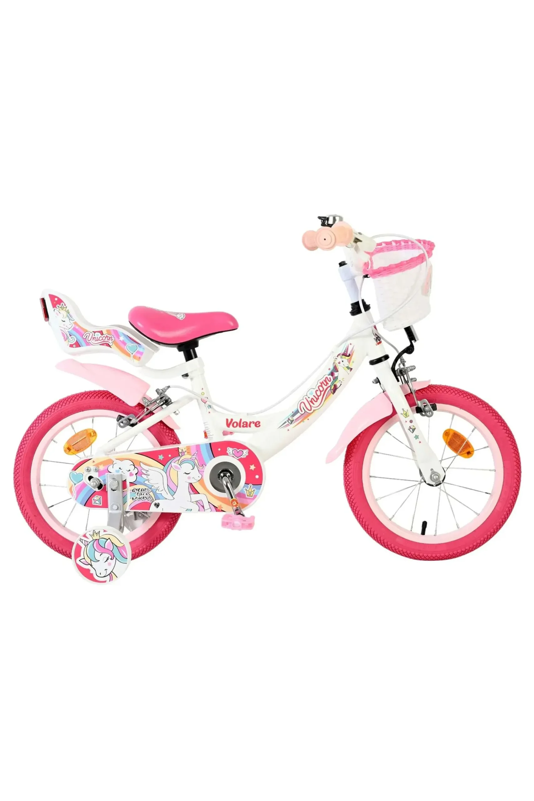 Volare Bicicleta Criança 14 Polegadas Unicorn 4-6 Anos