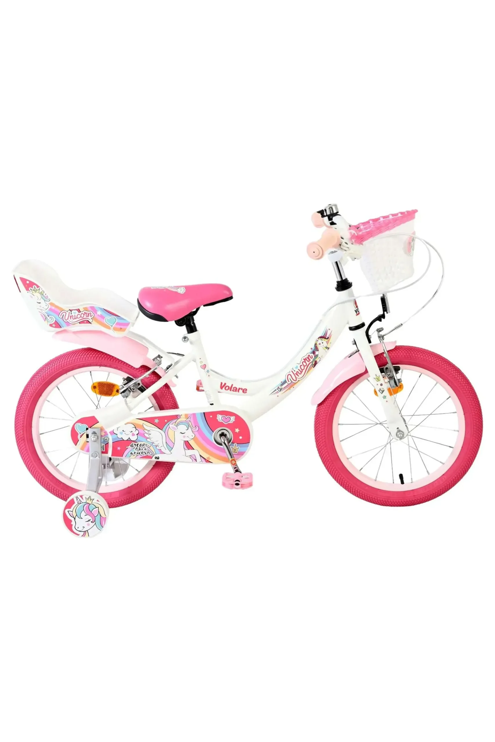 Volare Bicicleta Criança 16 Polegadas Unicorn 5-7 Anos
