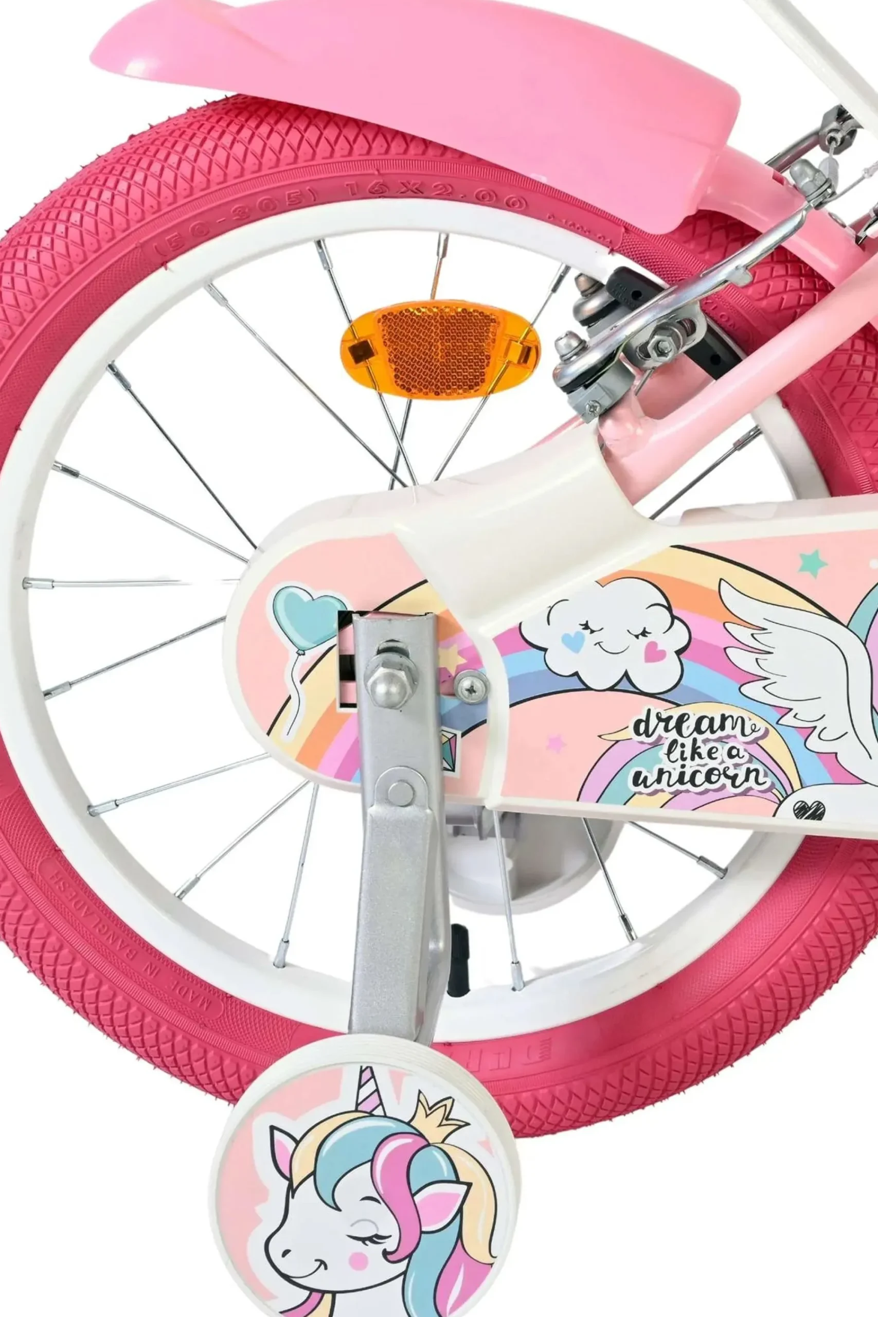 Volare Bicicleta Criança 16 Polegadas Unicorn 5-7 Anos