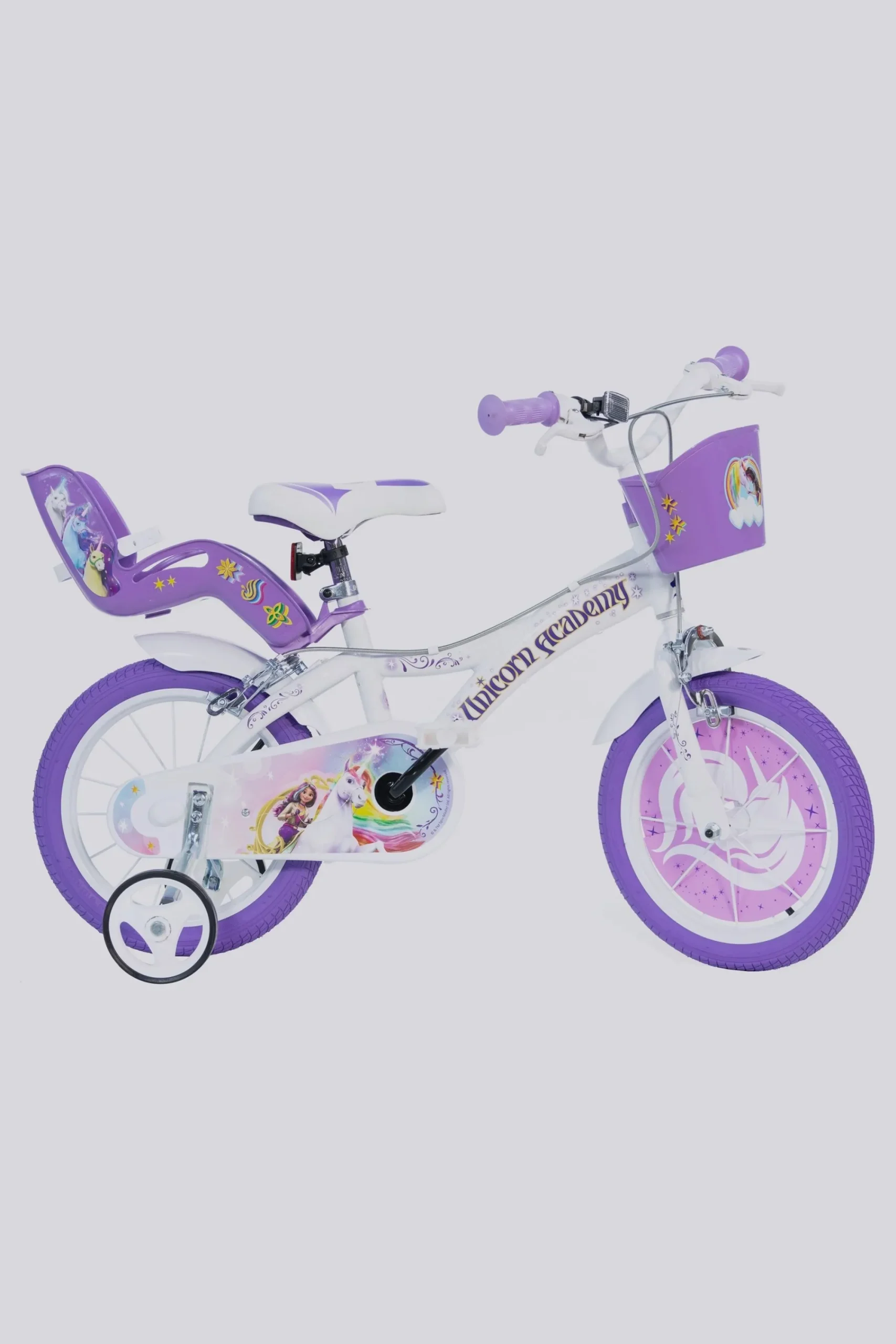 Dino Bikes Bicicleta De Criança 14 Polegadas Unicorn Academy 4-6 Anos
