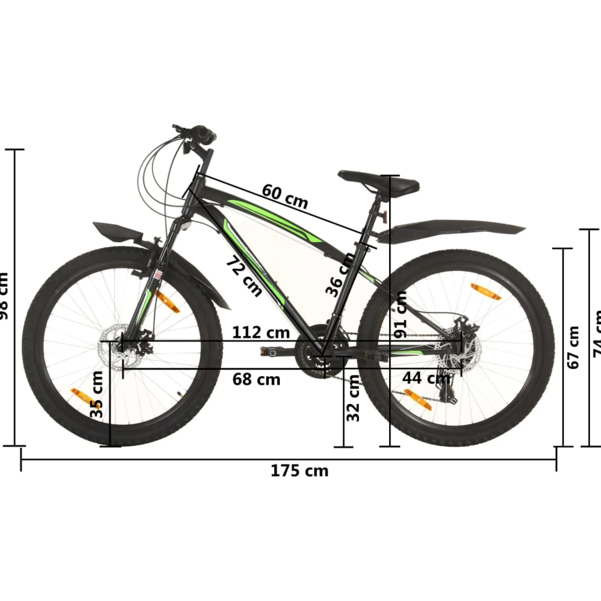 Vidaxl Bicicleta De Montanha