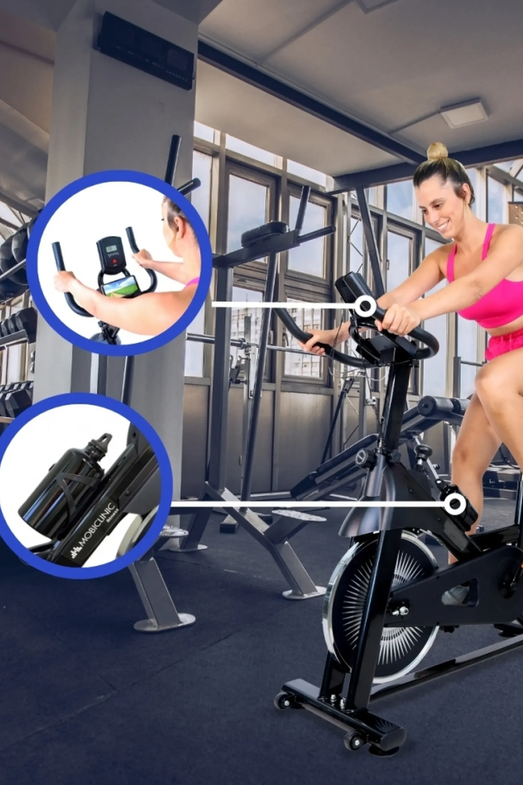 Mobiclinic Bicicleta De Spinning Teide