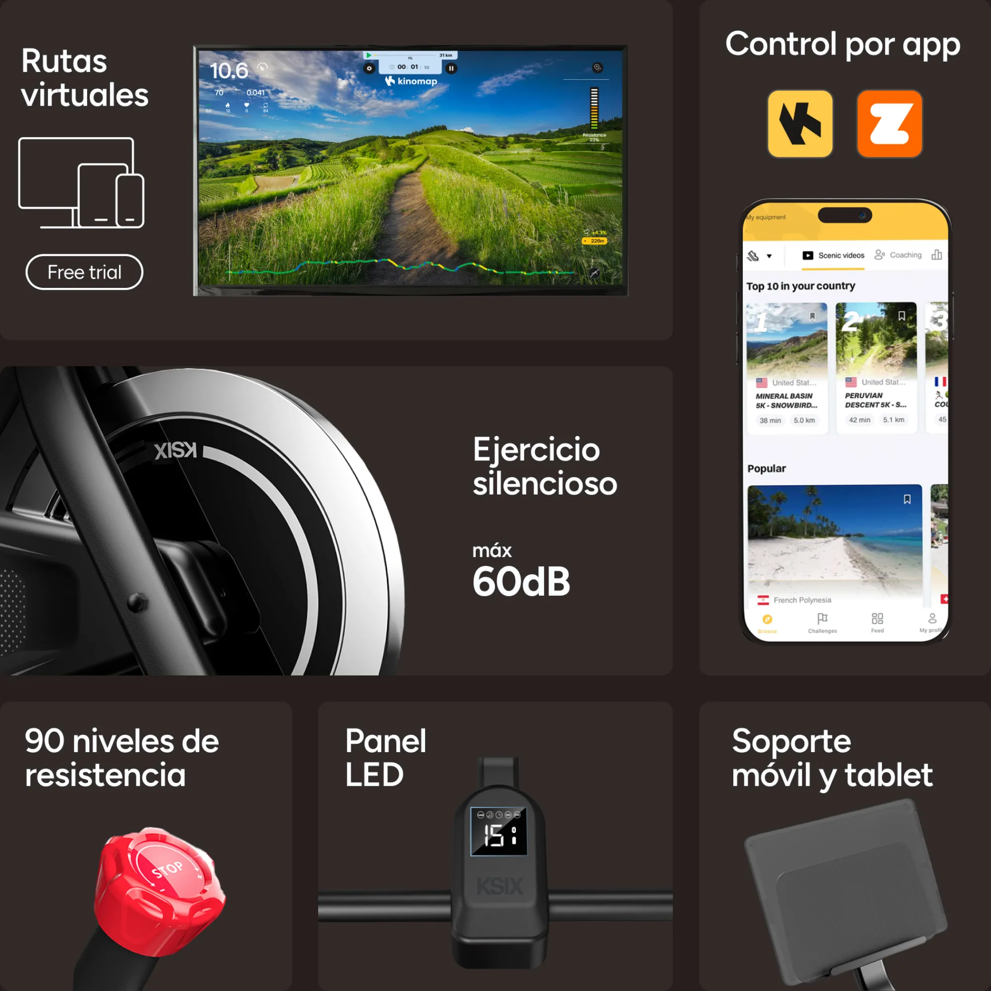 Ksix Bicicleta Estática Kb01