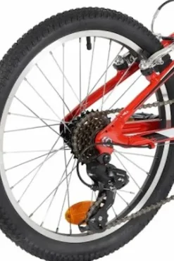 Vital Gym Bicicleta Júnior 6 Velocidades Eleven Vortex 20" Vermelha Dos 6 Aos 9 Anos (1,20-1,35 Cm)
