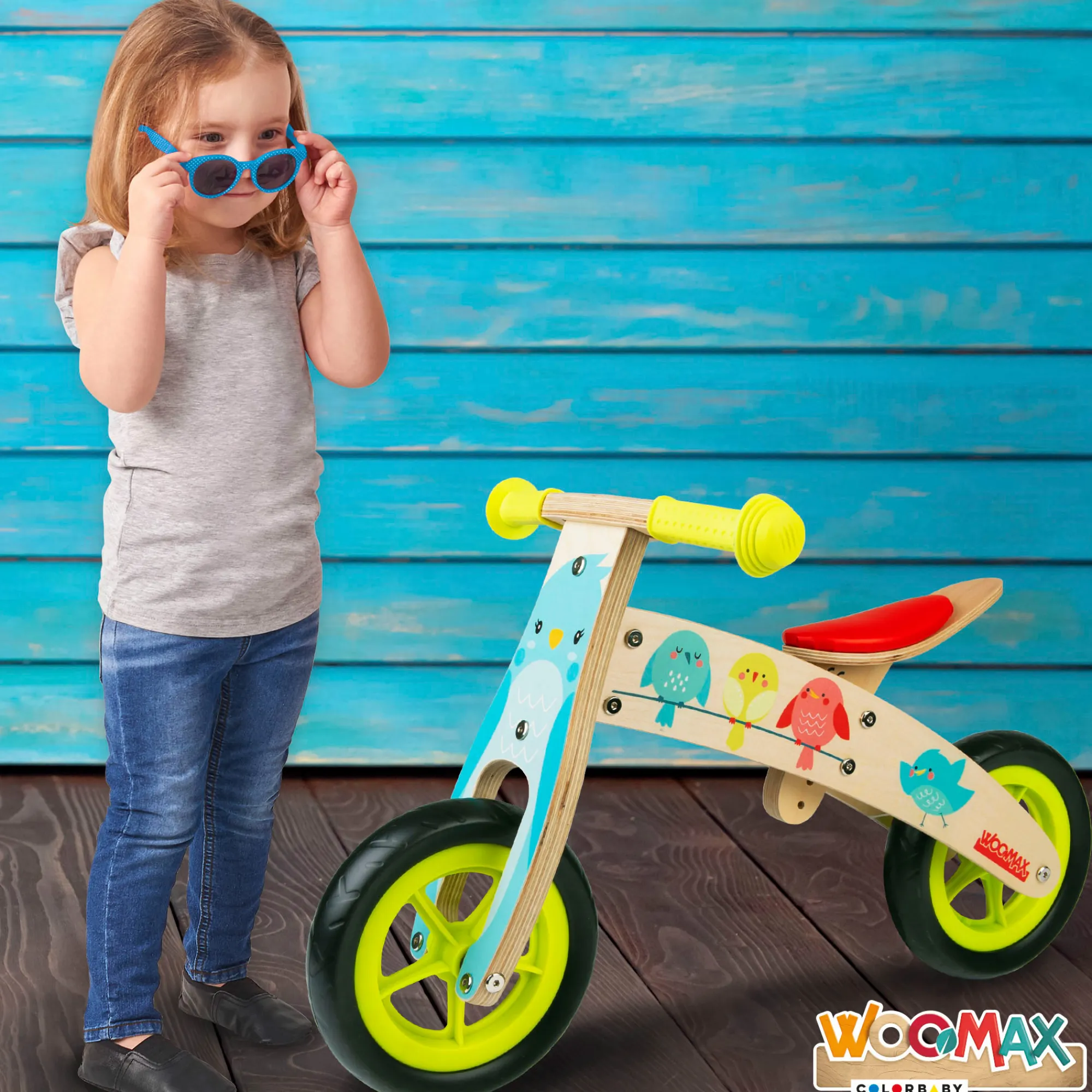 Woomax Bicicleta Sem Pedais Madeira