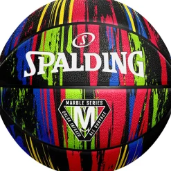 Spalding Bola De Basquetebol Marble Black