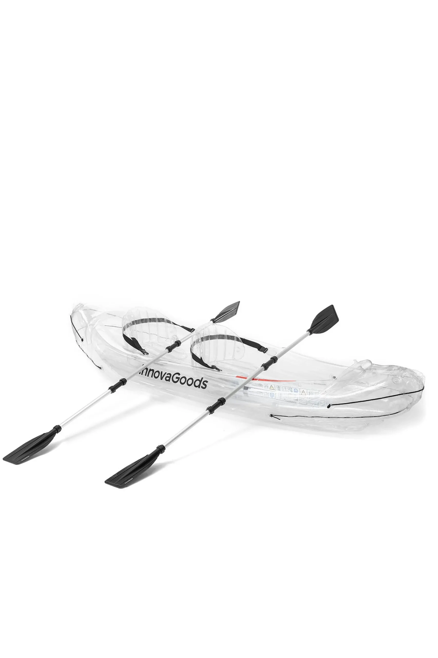 Innovagoods Caiaque Insuflável Transparente Com Acessórios Paros 312 CM 2 Lugares