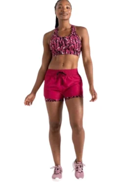Dare2b Caçõe De Corrida Repirávei 2 E 1 uher print Up. Pink