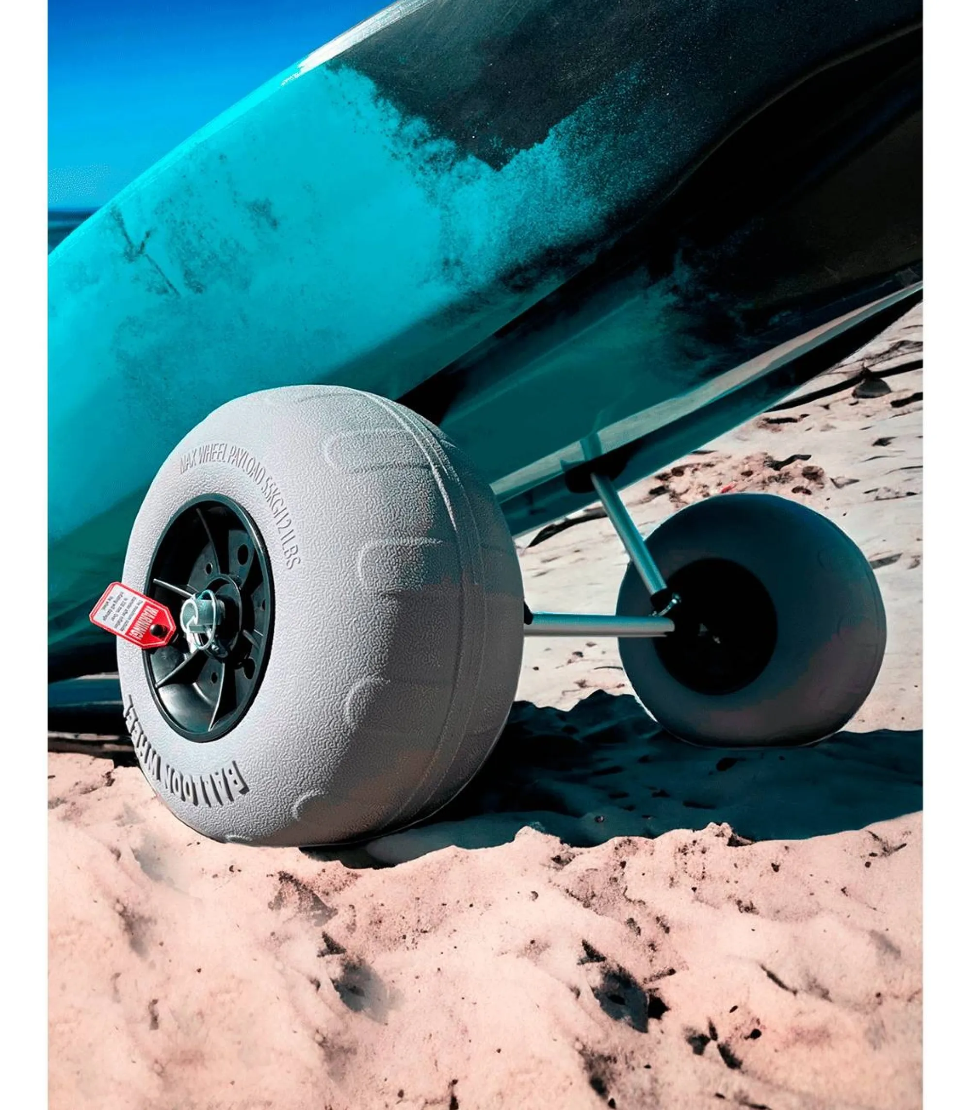 Kol Outdoor Carro Kayak Autovacável Rodas Balão 12" Cka06