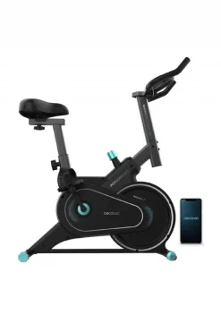 Cecotec Bicicleta De Resistência Magnética De Interior Com Volante De Inércia De 4 Kg, App, 10 Níveis De Resistência Manual, Rodas De Transporte E Suporte Para Tablet.