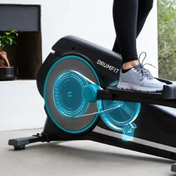 Cecotec Bicicleta Elíptica Com Resistência Motorizada Controlada, Ideal Para Complementar O Seu Treino Cardiovascular De Uma Forma Simples, Confortável E Suave Mas Ao Mesmo Tempo Exigente. Inclui Suporte Para Dispositivos, Garrafa E Porta-garrafas Para Manter Todas As Suas Necessidades De Treinamento Ao Seu Alcance.