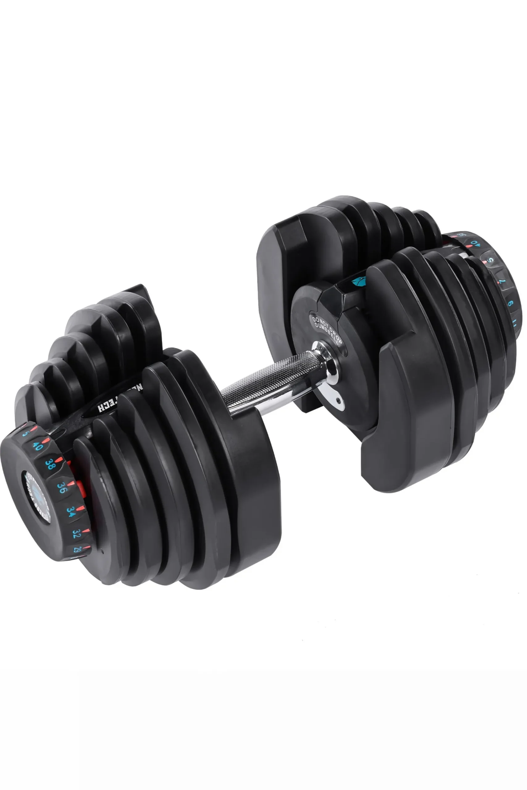 Fitness Tech Conjunto De 2 Halteres Ajustáveis ??de 5kg A 40kg