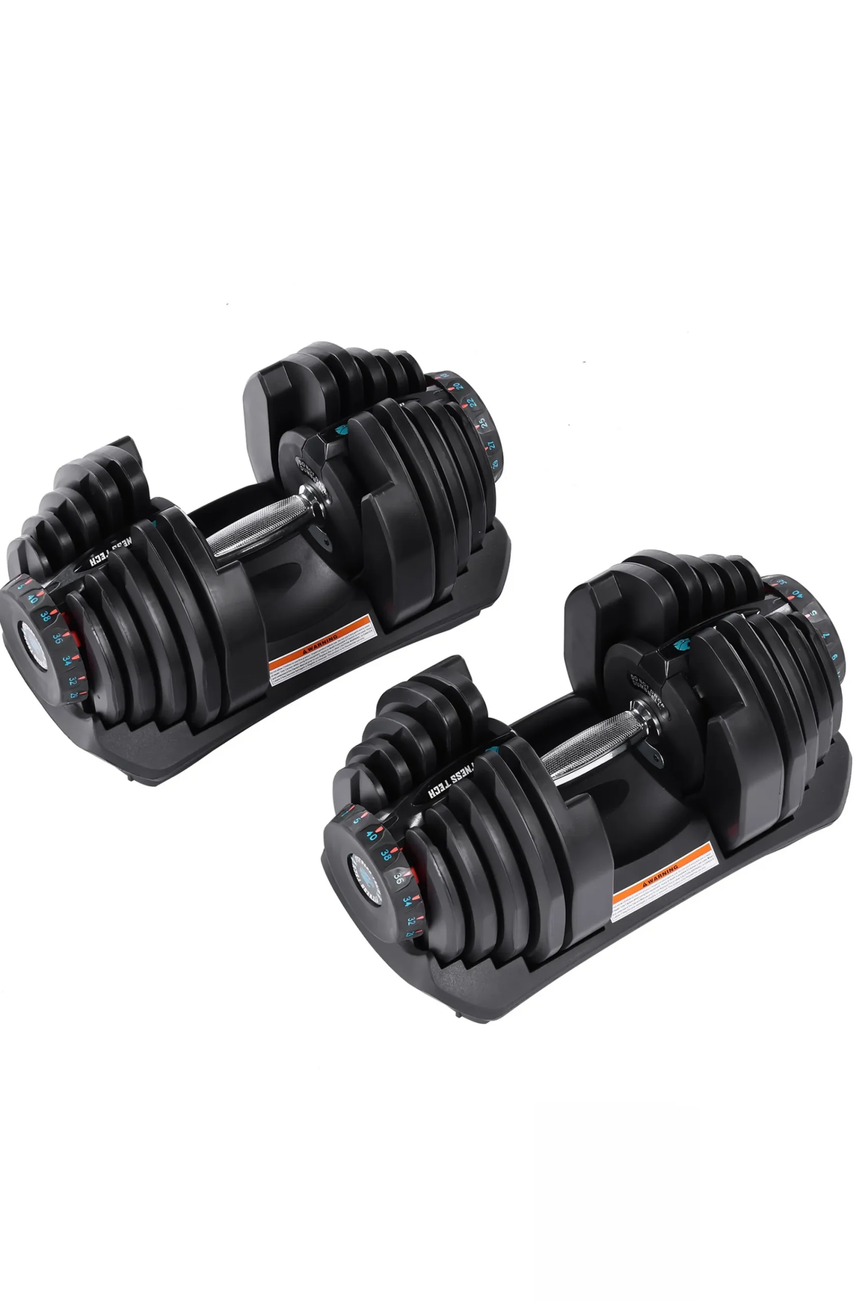 Fitness Tech Conjunto De 2 Halteres Ajustáveis ??de 5kg A 40kg