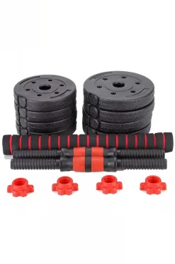 Fitness Tech Conjunto Halteres Ajustável 40kg