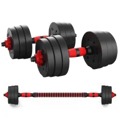 Fitness Tech Conjunto Halteres Ajustável 15kg