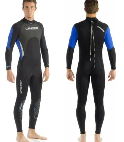 Cressi Fato De Neoprene Masculino Longo 3 Mm Morea