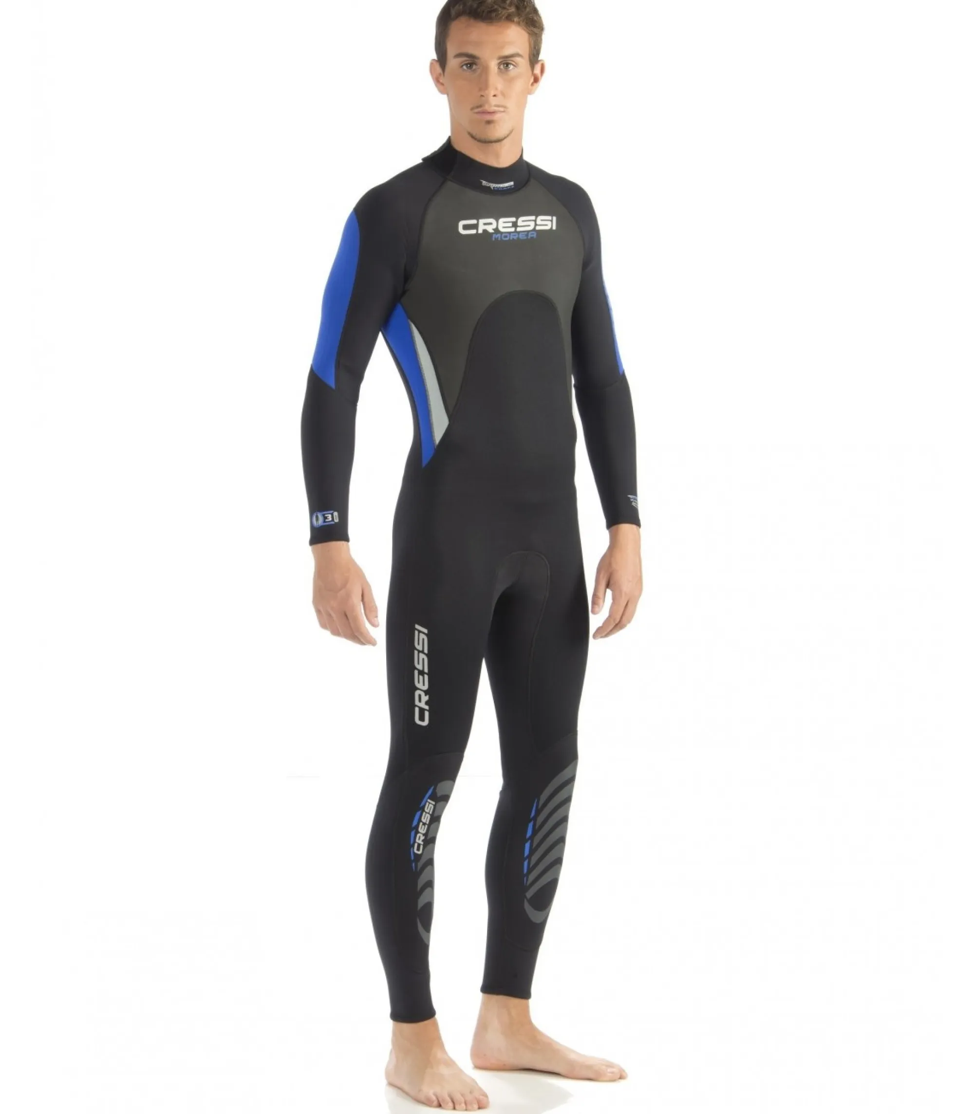 Cressi Fato De Neoprene Masculino Longo 3 Mm Morea