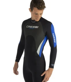 Cressi Fato De Neoprene Masculino Longo 3 Mm Morea