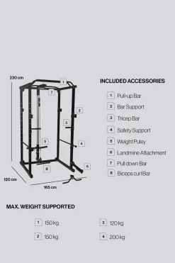 Fitness Tech Power Rack Squat