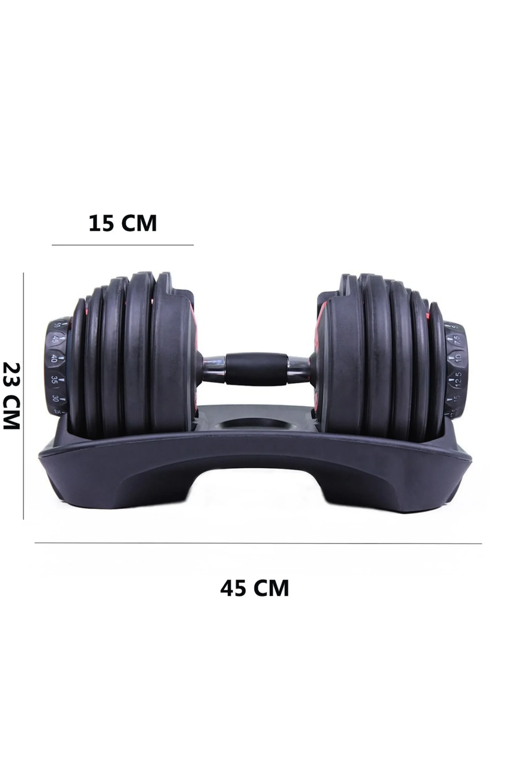 Ozio Fitness 2 Halteres Ajustáveis ??de Potência 2,5- (Par) Com Base De Armazenamento