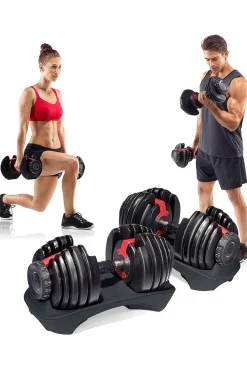 Ozio Fitness 2 Halteres Ajustáveis ??de Potência 2,5- (Par) Com Base De Armazenamento