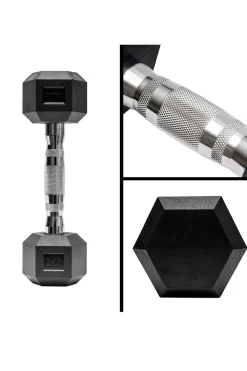 Fitness Tech Halteres Hexagonais De 20kg