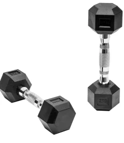 Fitness Tech Halteres Hexagonais De 17.5kg