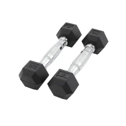 Fitness Tech Halteres Hexagonais 1kg – Conjunto Com 2 Unidades