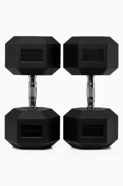 Boomfit Halteres Hexagonais 50kg (Par) -