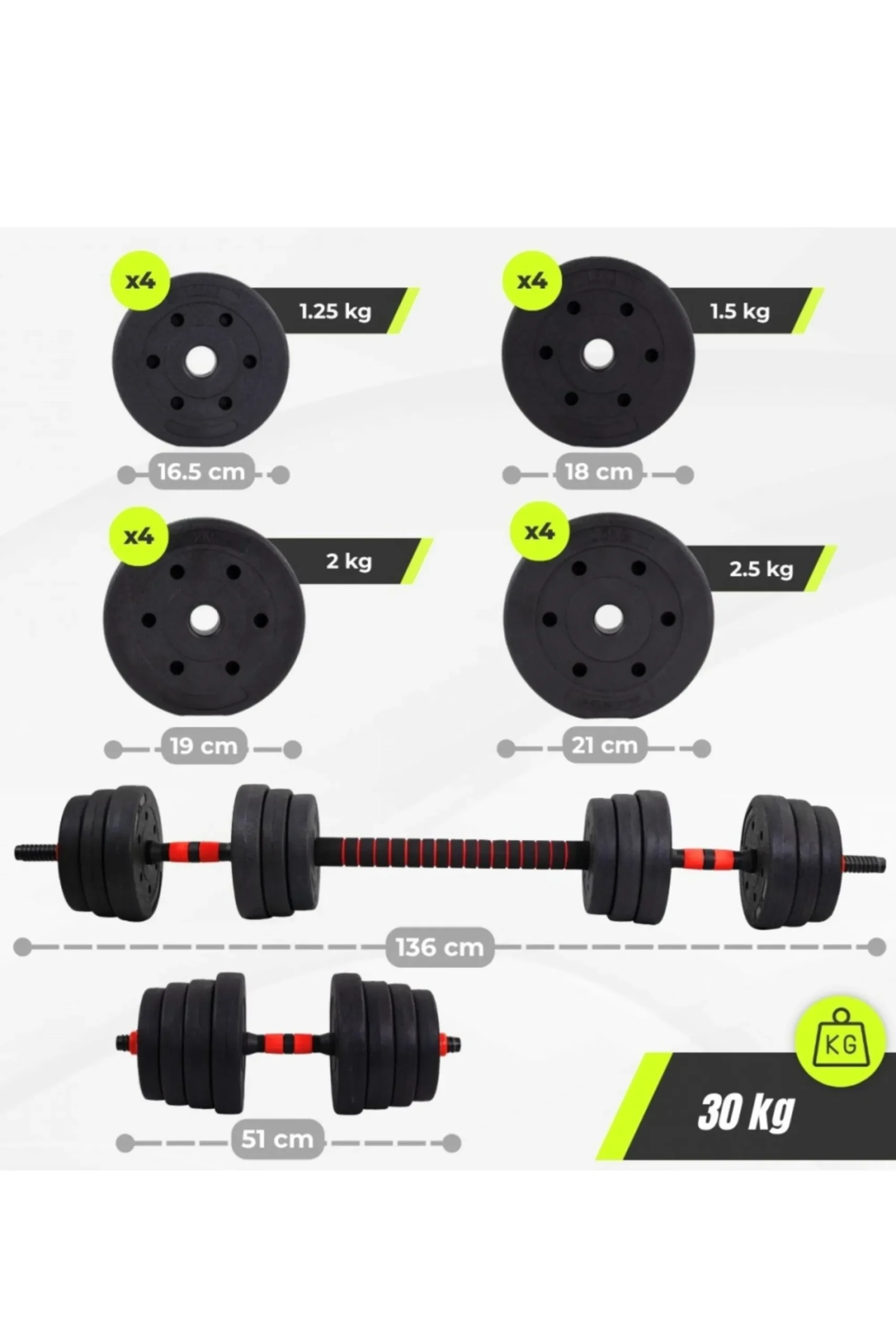 Mobiclinic Halteres 30 Kg Ajustáveis Maxifit