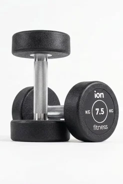 Ion Fitness Halteres Redondos Borracha (Par)