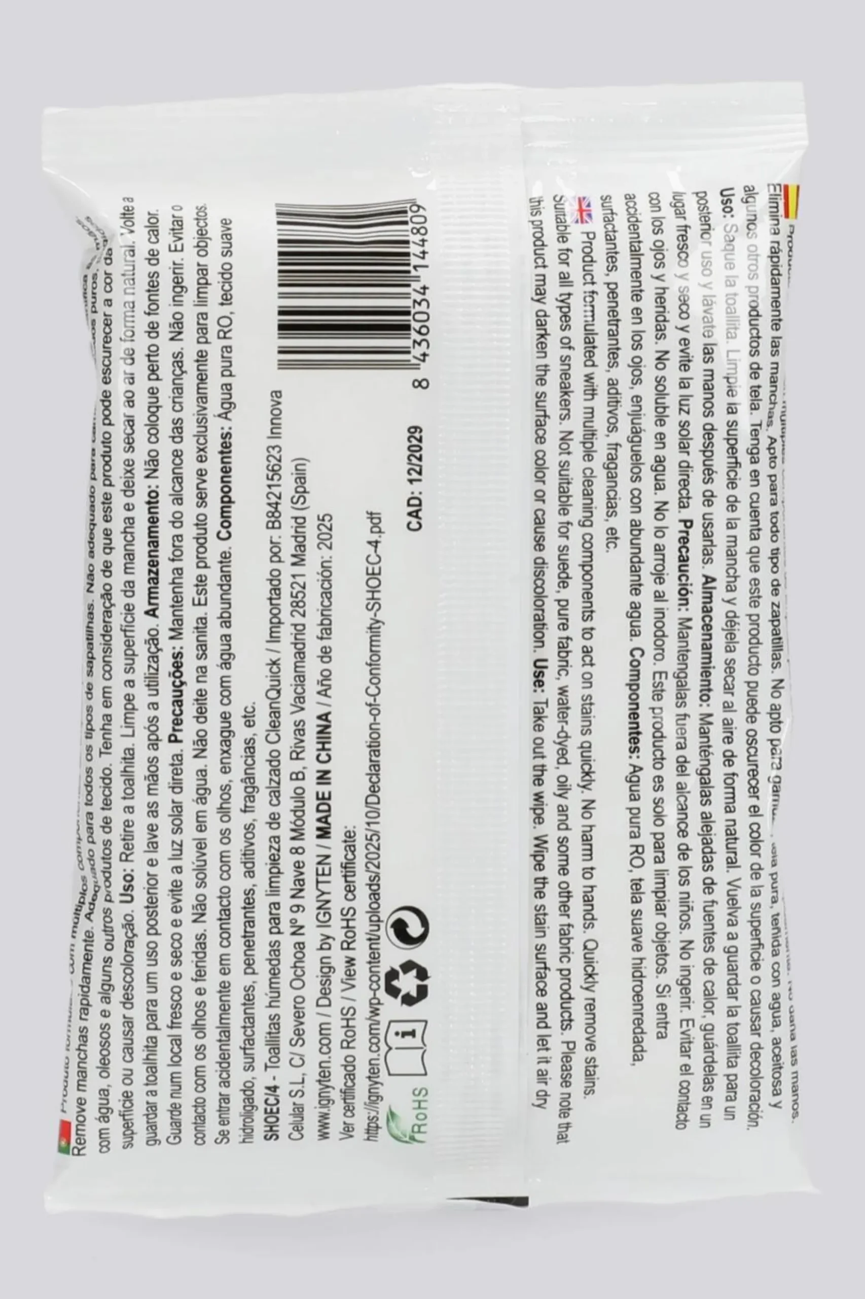 Ignyten Cleanquick Wipes Cleaner
