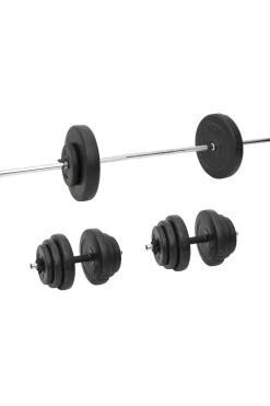 Vidaxl Juego De Barras Y Mancuernas 2.5x140 CM