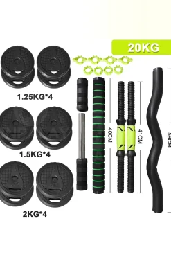 Ozio Fitness Kit Conjunto De Halteres 4 Em 1 Multifit