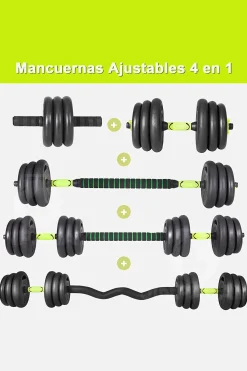 Ozio Fitness Kit Conjunto De Halteres 4 Em 1 Multifit