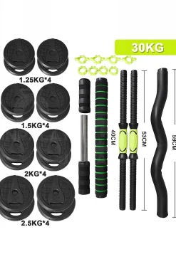 Ozio Fitness Kit Conjunto De Halteres 4 Em 1 Multifit