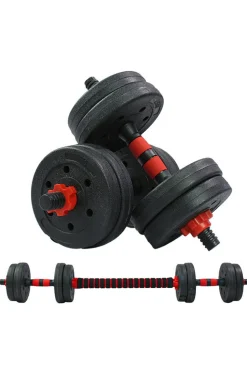 Ozio Fitness Kit De Halteres De 2 Em 1 Ajustável Multifit Para Treinamento De Peso