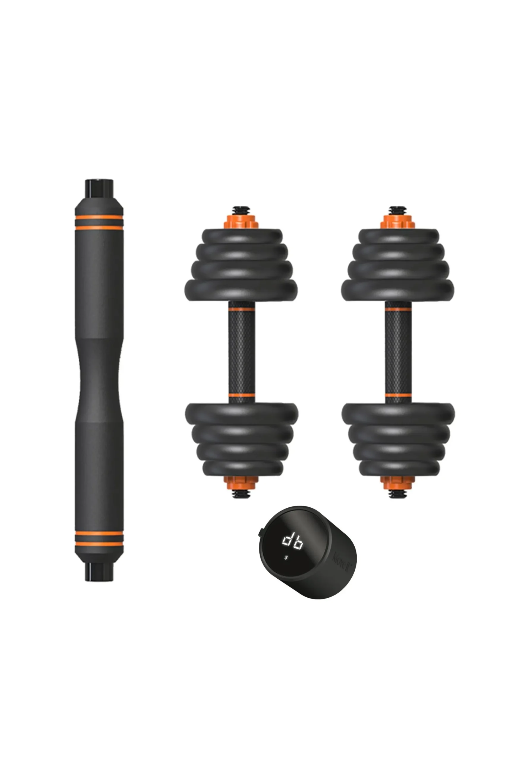 Fed Kit De Peso : Halteres (pesos + Barras) + Barra + Sensor Inteligente