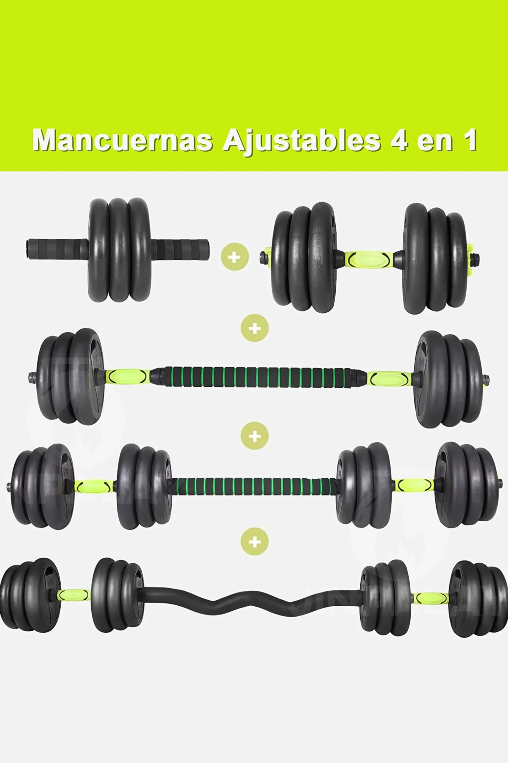 Ozio Fitness Kit Jogo 10kg Halteres 4 Em 1 Multifit