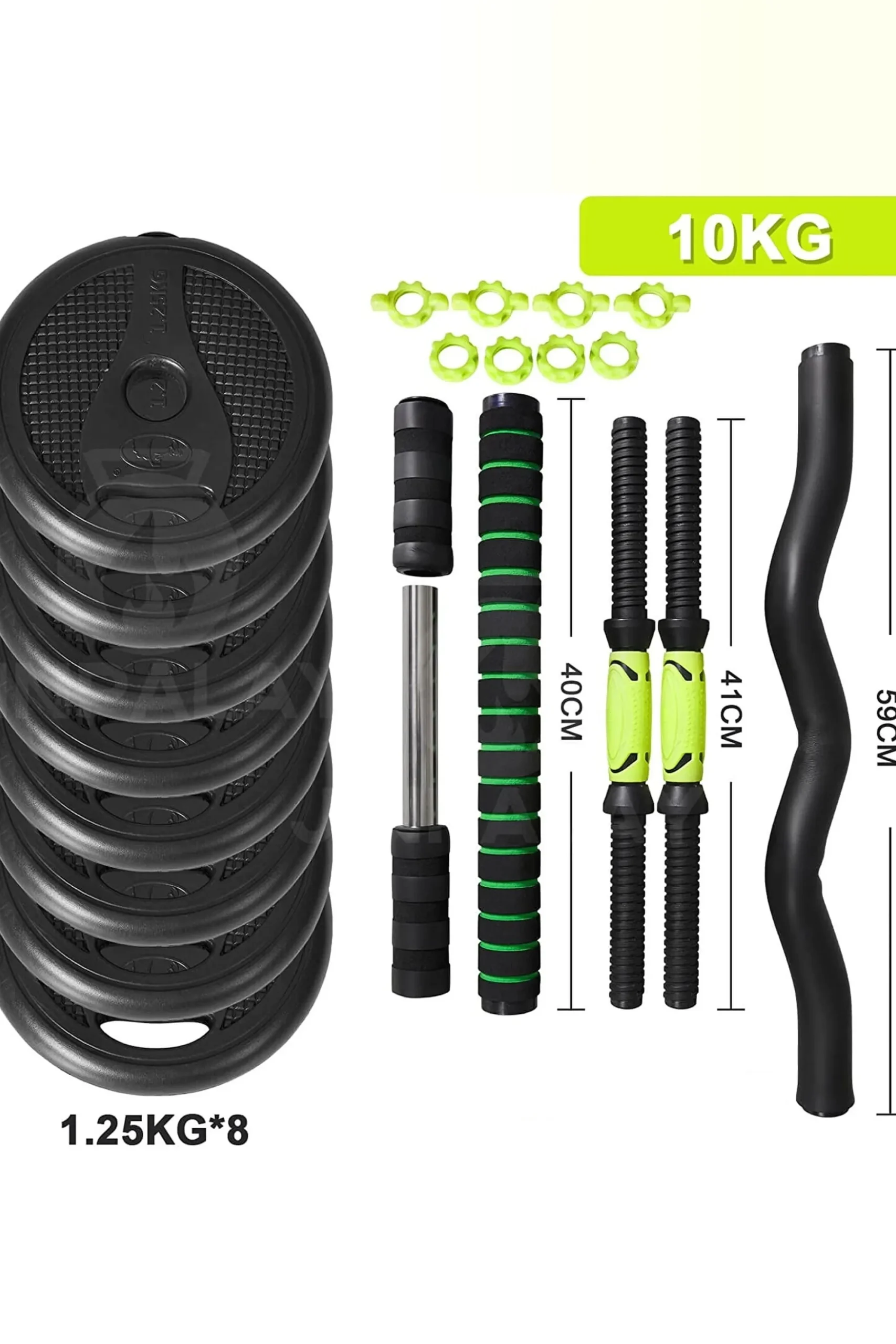 Ozio Fitness Kit Jogo 10kg Halteres 4 Em 1 Multifit