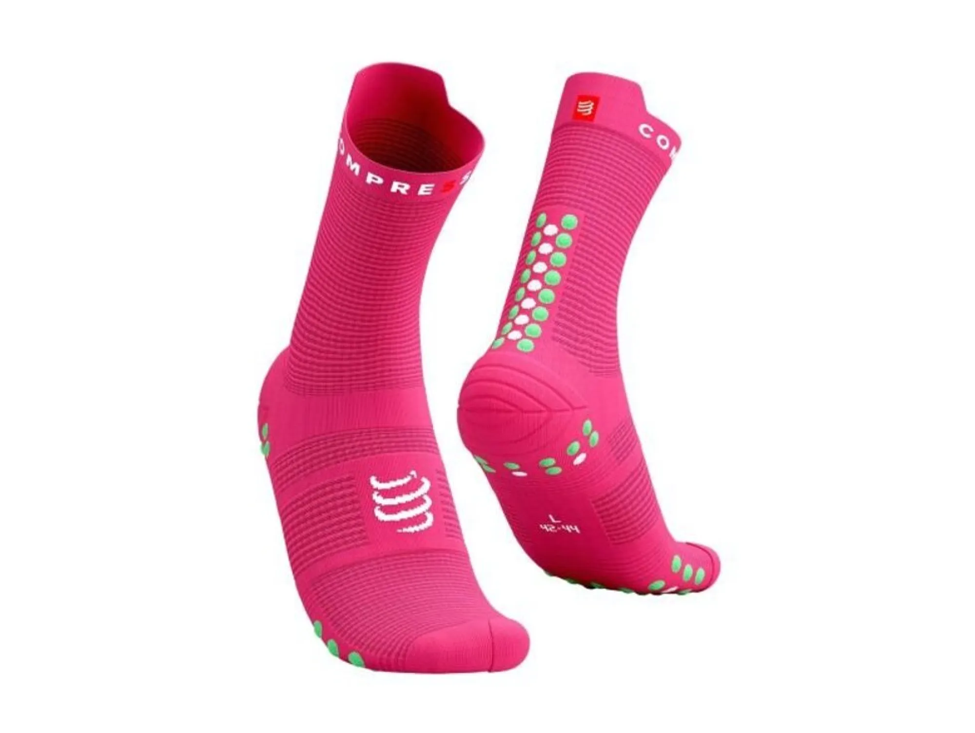 Compressport Meias De Corrida Pro Racing Socks V4.0 High Pink