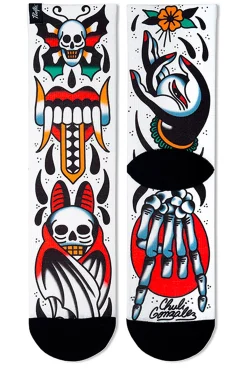 Pacific And Co. Meias Running Pacific And Co Skull
