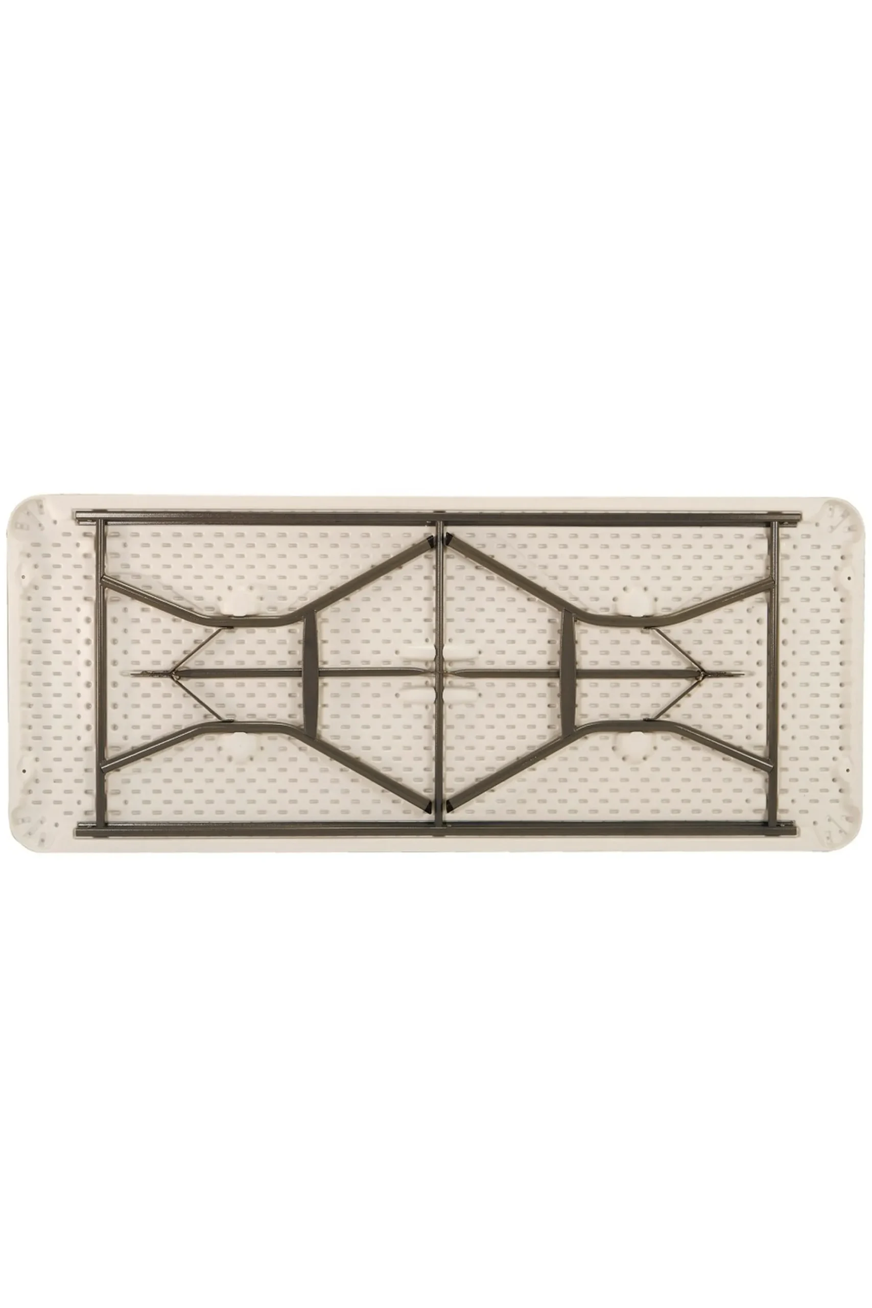 Lifetime Mesa Rectangular Com Pernas Dobráveis Em Creme 185x76x74 CM