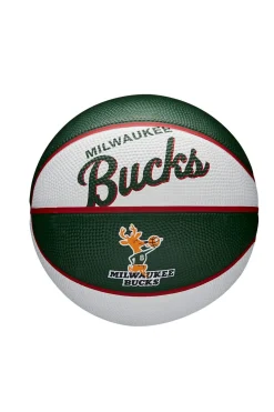 Wilson Mini Bola De Basquetebol NBA Team Retro – Milwaukee Bucks