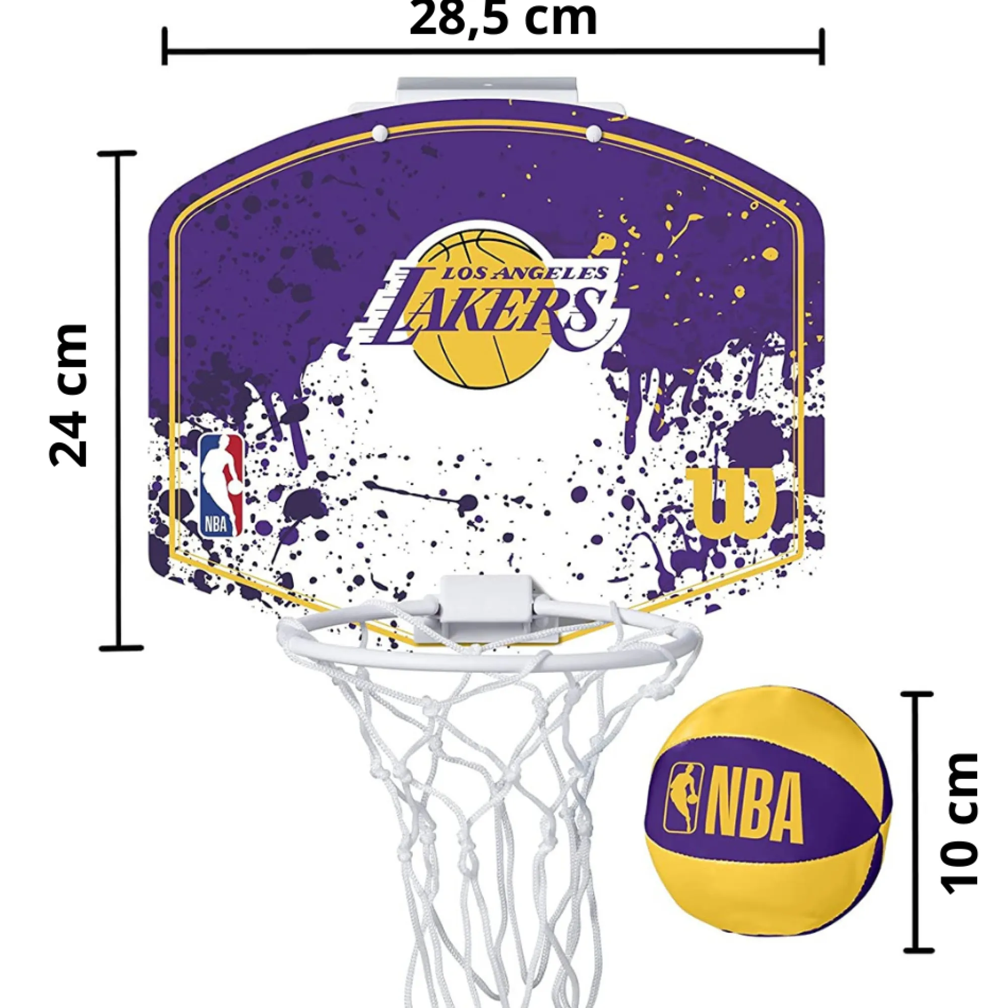 Wilson Mini Tabela De Basquetebol NBA Los Angeles Lakers