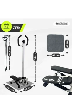 Mobiclinic Máquina De Step Com Braços. Stepper Step-pro